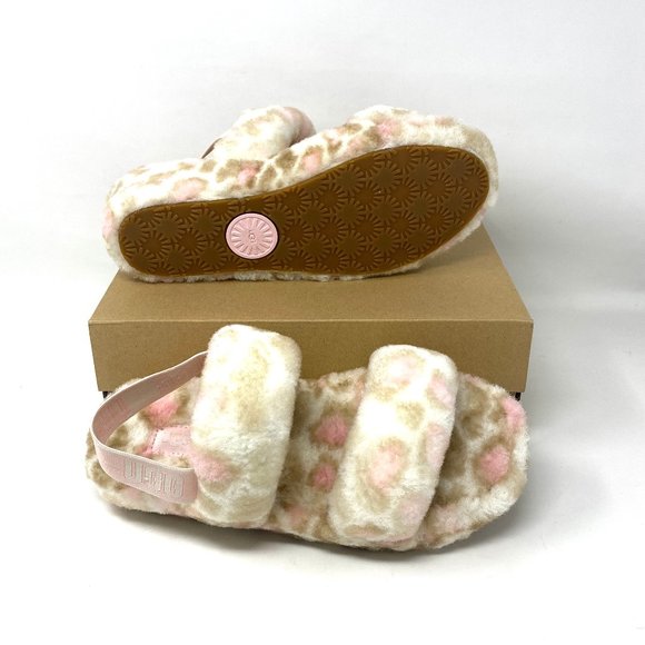 💖MEGA SALE💖UGG YEAH Panther Print Slipper Platform Multicolor Women 1120920WHT - Picture 2 of 9